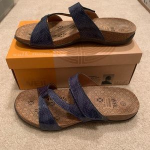 Dr. Andrew Weil FAITH Orthaheel navy sandals
